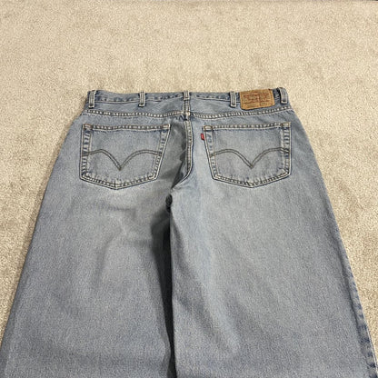Levi's 560 baggy jeans y2k blue Wide leg comfort fit denim pants red tab logo