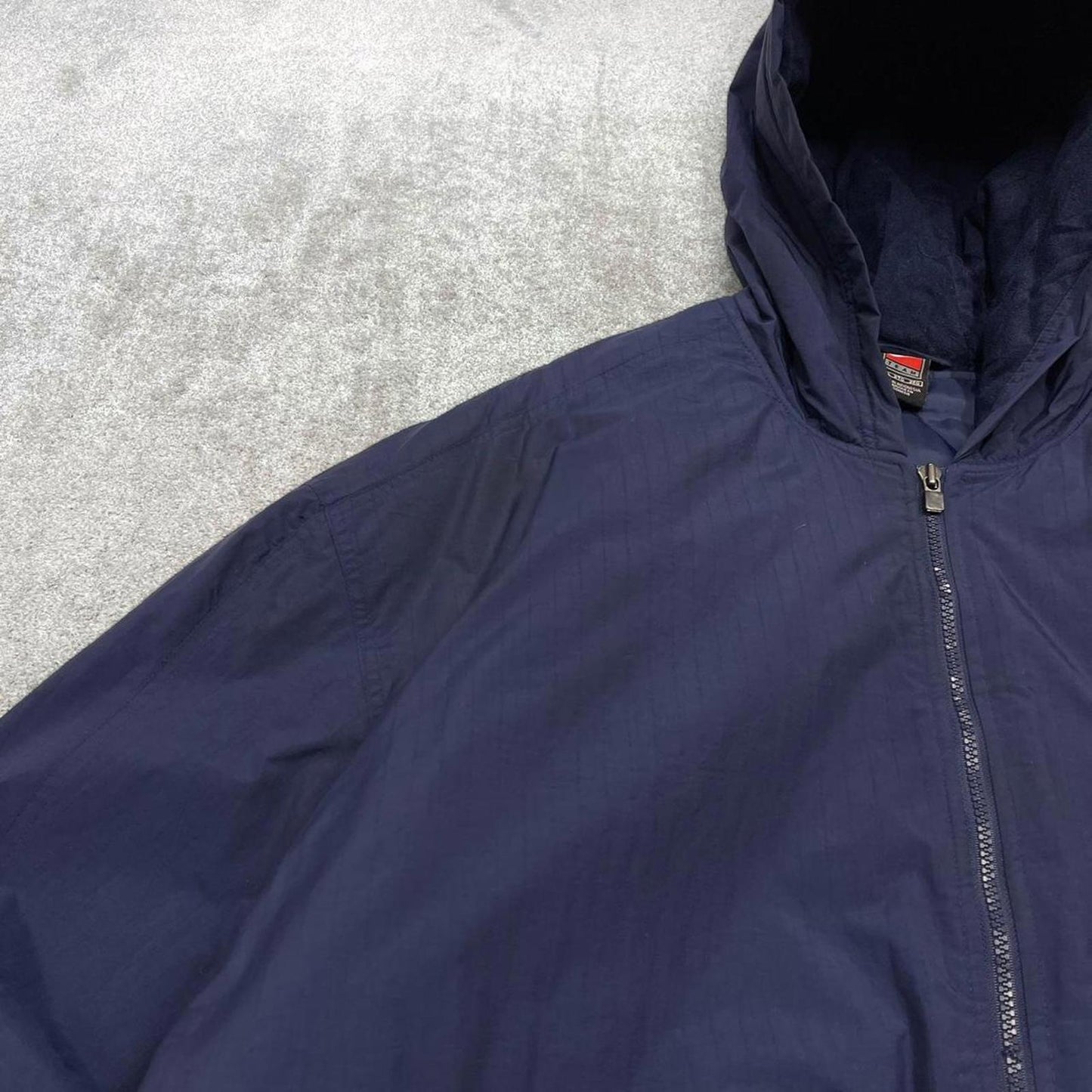 00s Nike jacket y2k style 3XL men's navy full zip padded windbreaker coat technical