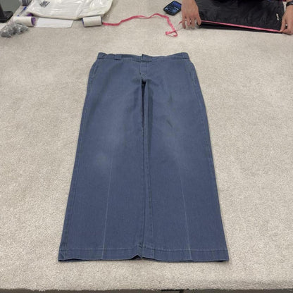 Dickies skater work pants navy loose straight leg fit Chino style skate trousers