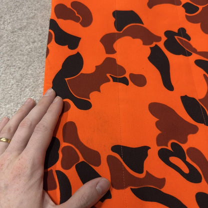 Vintage camo cargo pants y2k utility orange Baggy insulated camouflage hunting trousers