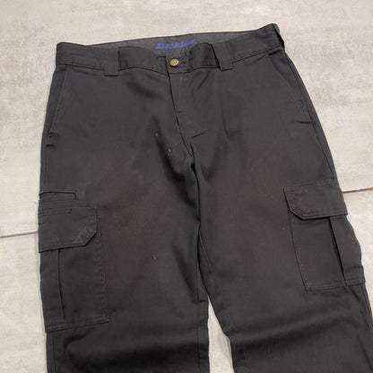 Loose Dickies cargo trousers W36L30 black chino style skater cargo pants