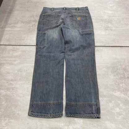 Blue Carhartt carpenter jeans W36 L32 Relaxed fit denim work skate jeans