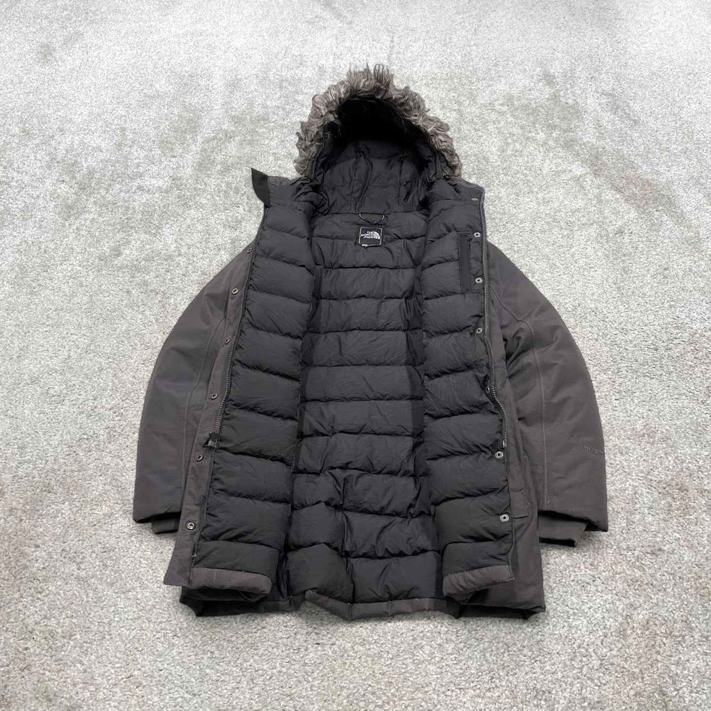 North Face HyVent puffer jacket S women's y2k 00s style tech parka windbreaker autumn