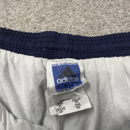Vintage Adidas Team tracksuit bottoms navy Loose baggy y2k embroidered lined side stripe track pants