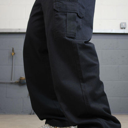 Baggy Dickies cargo trousers W38L30 chino style skater cargo pants patch logo