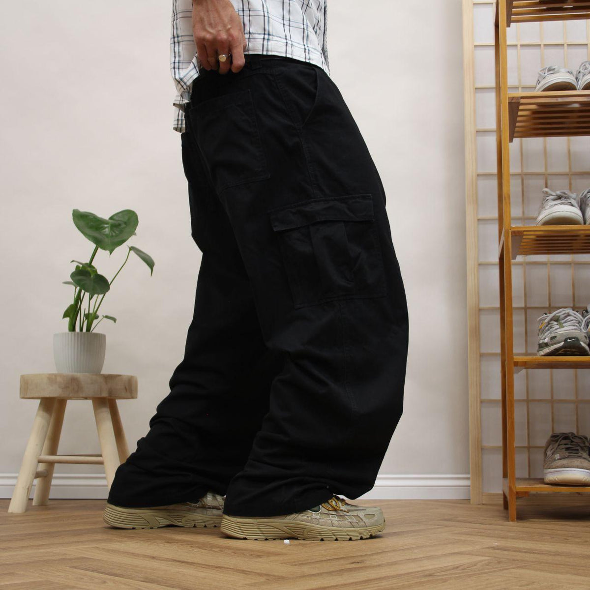 Y2K Wrangler baggy cargo pants Wide leg utility workwear skater trousers