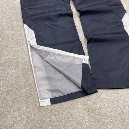 Navy Champion trackies Small loose y2k floaty leg joggers embroidered logo