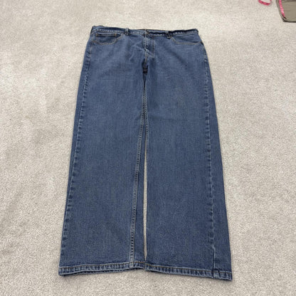 Levi’s 505 jeans Y2K blue denim Levi’s straight leg 2000s style pants red tab logo