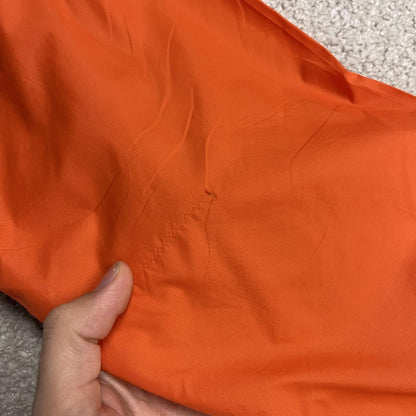 Oakley technical windbreaker jacket colour block paneled blue orange pull over half zip y2k