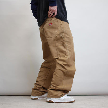 Tan Dickies carpenter jeans W40L32 loose canvas 90s style skater cargos