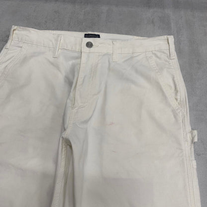 White Levis carpenter jeans W34L30 denim straight fit y2k style cargo trousers tab logo