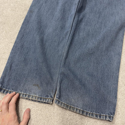 Levi’s 550 denim jeans y2k W36L30 blue loose straight leg red tab logo pants