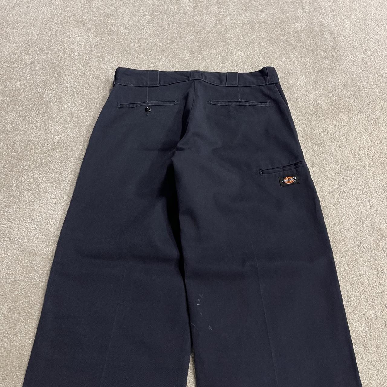 Dickies baggy double knee pants navy W32L30 Wide leg chino skate style cargo work trousers