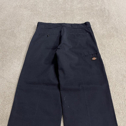 Dickies baggy double knee pants navy W32L30 Wide leg chino skate style cargo work trousers