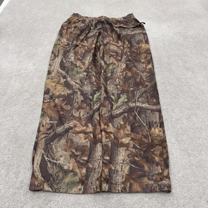 Cabela's baggy camo cargo pants wide leg Y2K khaki camouflage pattern outdoors hunting utility