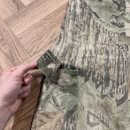 Vintage Liberty baggy camo cargo pants Loose floaty Realtree camouflage utility combat trousers