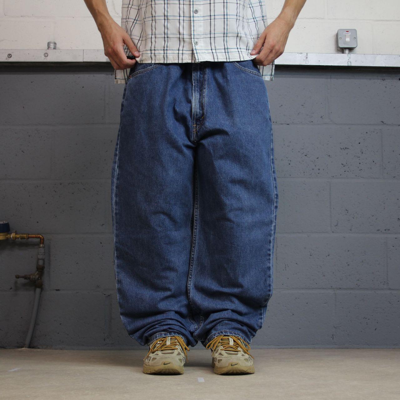 Levi’s 550 baggy jeans y2k loose fit blue denim Denim relaxed fit skater 2000s red tab logo pants