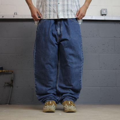 Levi’s 550 baggy jeans y2k loose fit blue denim Denim relaxed fit skater 2000s red tab logo pants