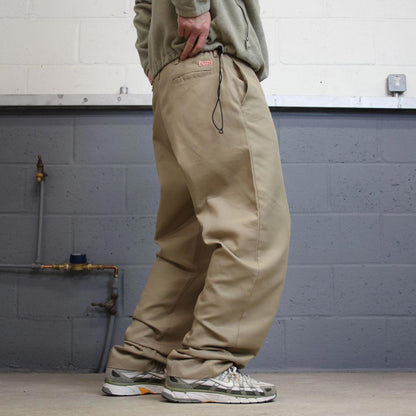 Y2k baggy chino work pants beige Loose skate style trousers Red Kap workwear