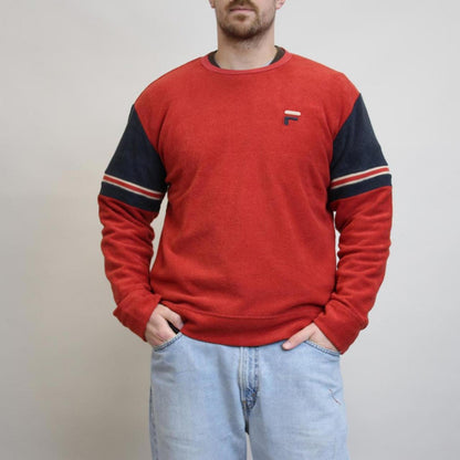 Red vintage Fila sweatshirt XL