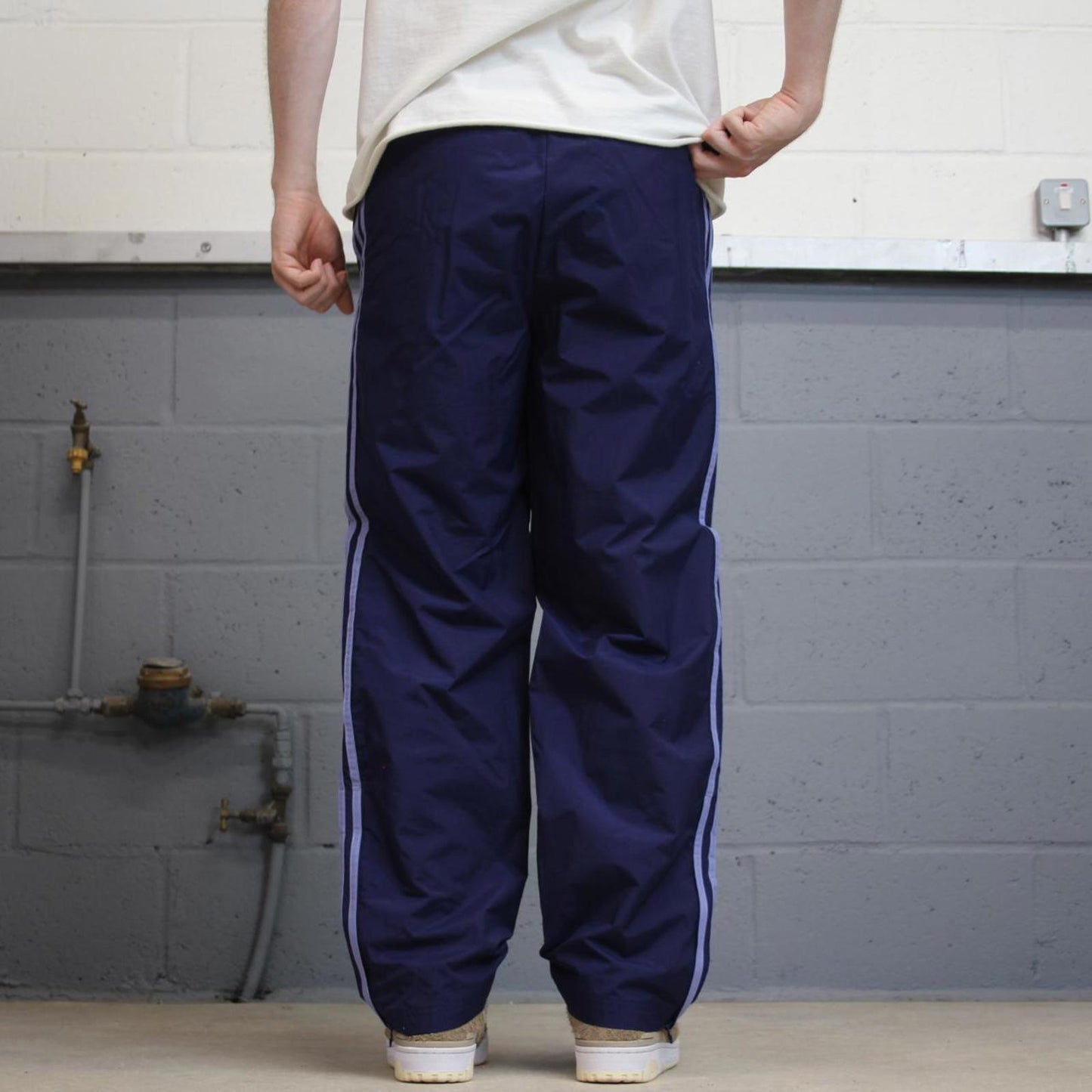 Navy loose Adidas trackies S