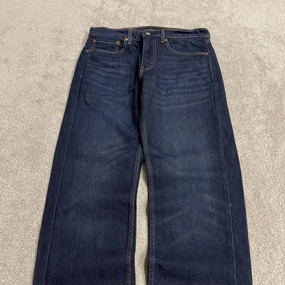 Levi's 505 straight fit jeans y2k blue Regular straight leg denim pants red tab logo