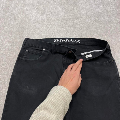 Black Dickies chino skate pants W38L30 straight leg 90s skater work pants loose American workwear