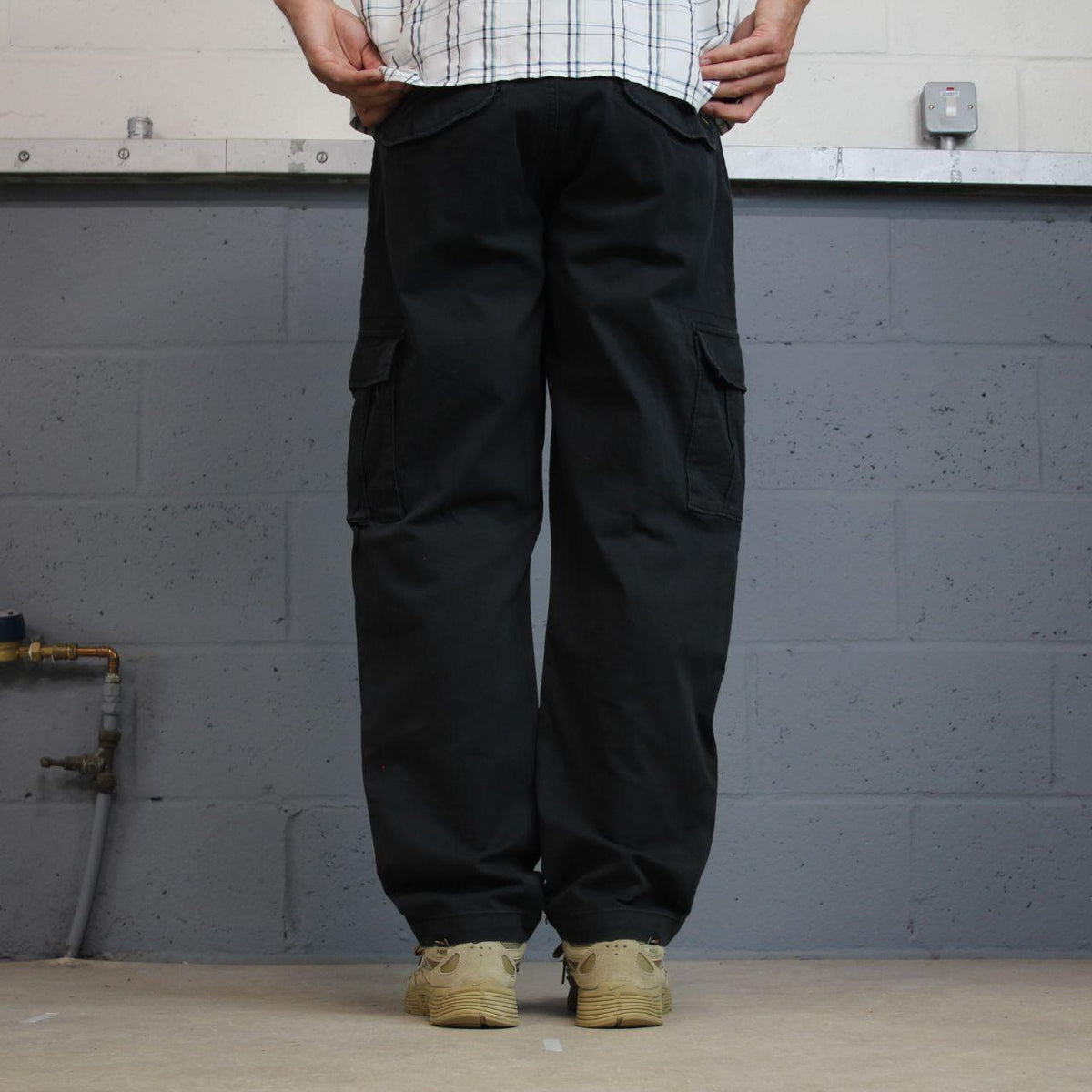 Lee cargo pants y2k black Straight leg utility stretch workwear style trousers
