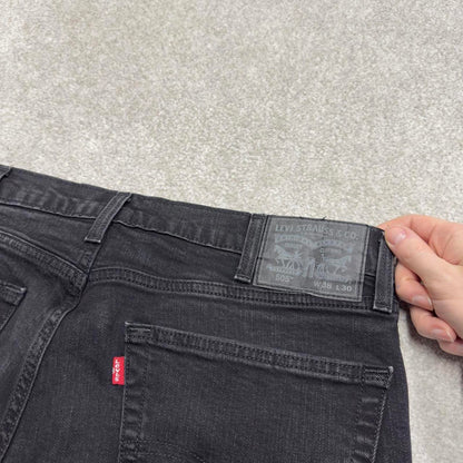 Vintage y2k Levis 505 jeans black Casual style 5 pocket straight leg denim pants