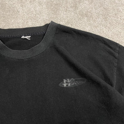 Y2K No Fear graphic t shirt single stitch faded black surf style tee