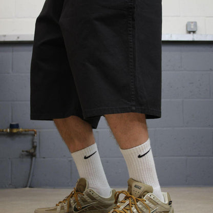 Dickies baggy carpenter shorts black Surf style skater shorts long loose leg festival