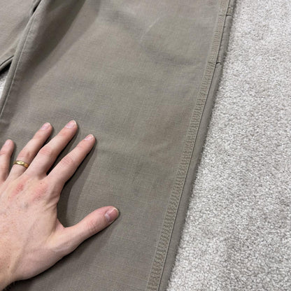Wrangler carpenter workwear pants y2k khaki Loose leg canvasy skater work utility pants