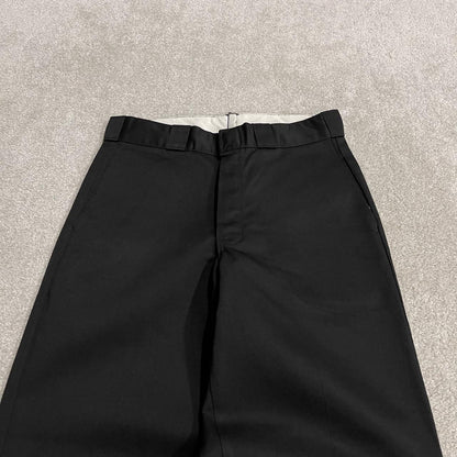 Vintage Dickies work pants y2k loose fit black loose chino 90s skater style trousers