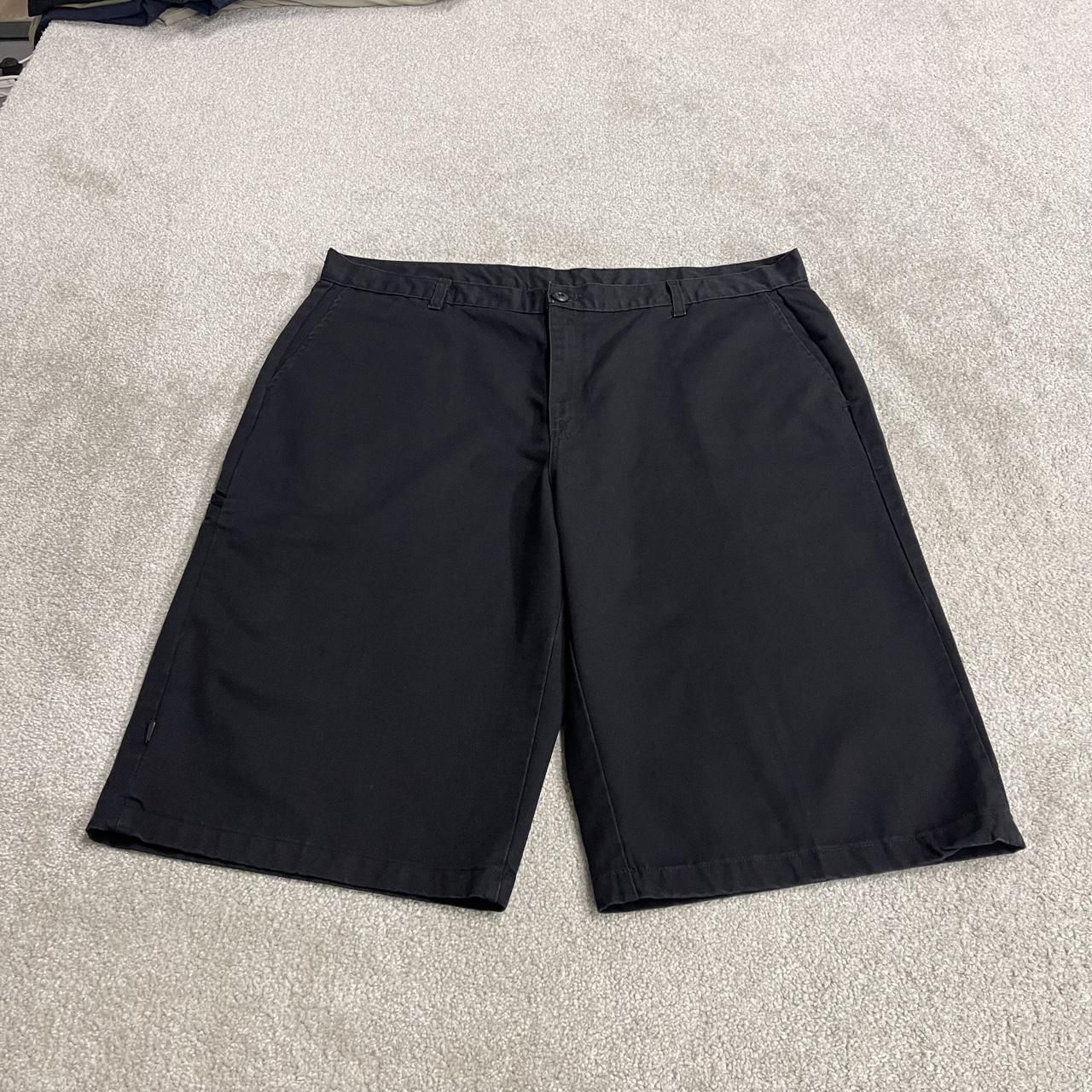 Dickies extra baggy chino shorts black carpenter Chino style skater shorts wide leg festival