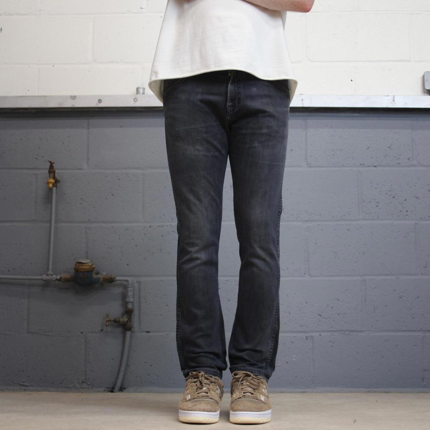 Y2K Wrangler jeans W32 L30 Faded black denim pants