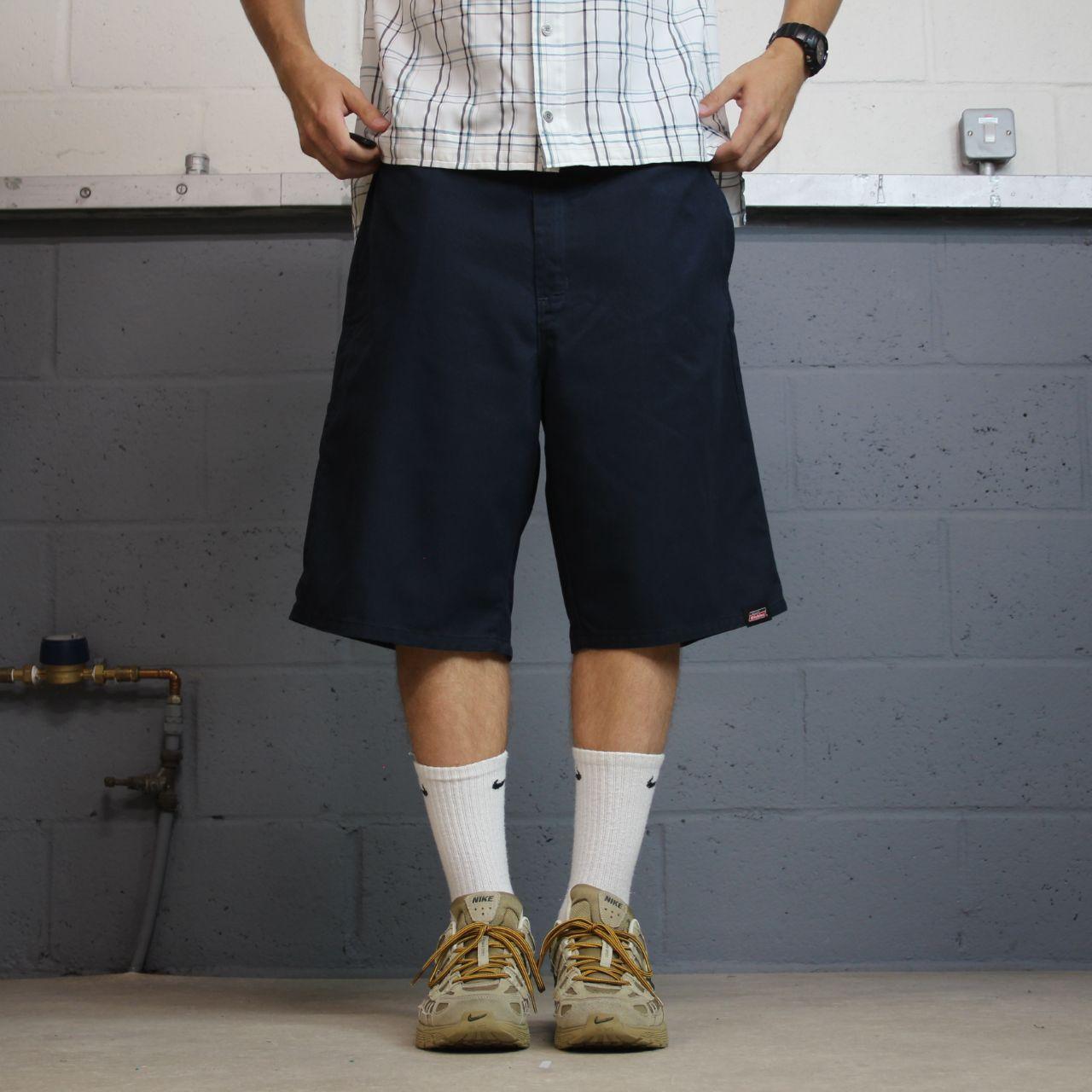 Dickies baggy carpenter shorts Y2K navy Twill chino style skater work shorts loose cargo