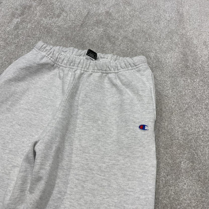 Y2k Champion Kylie sweatpants joggers cuffed grey Medium Loose THICK printed tracksuit bottoms