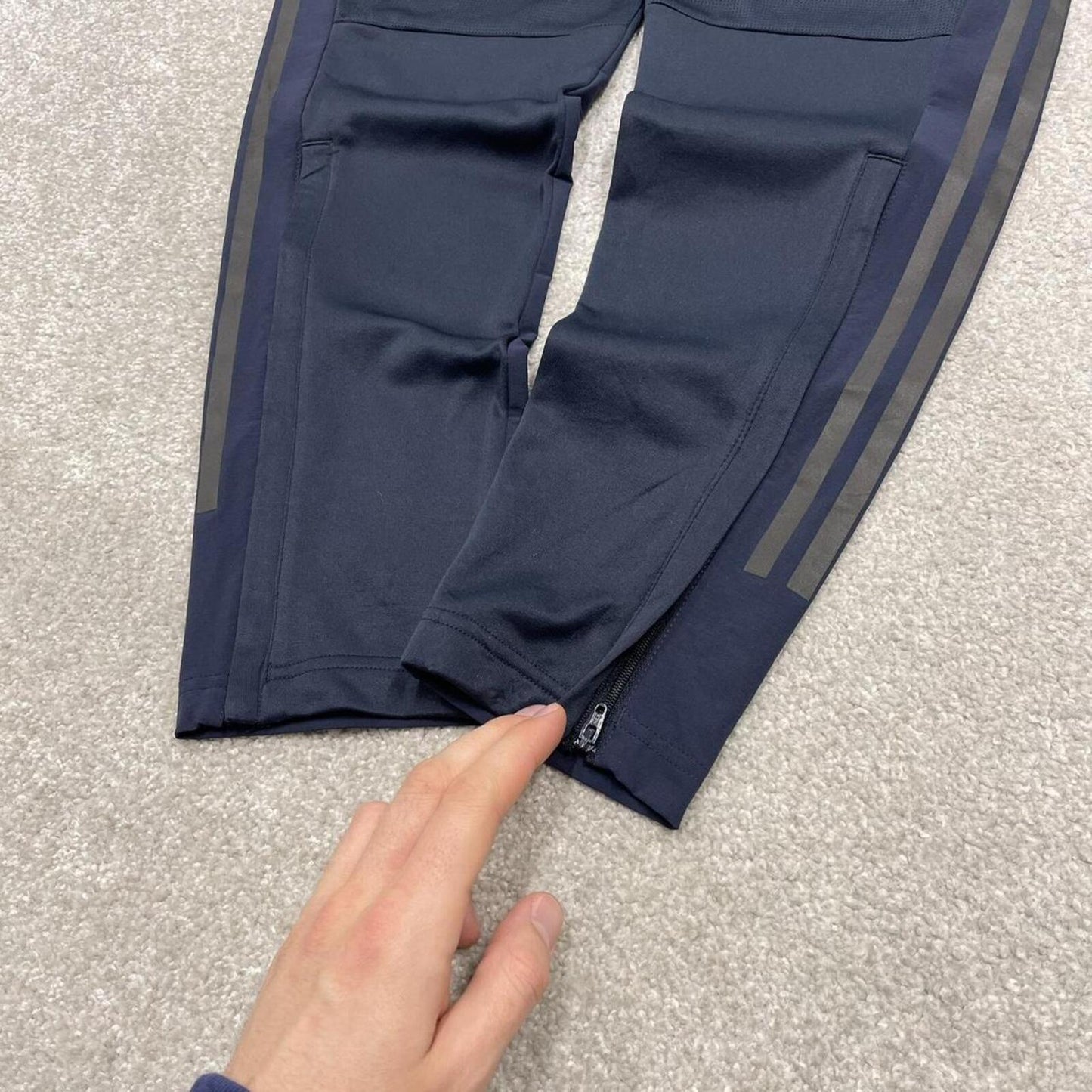 Y2k Adidas tracksuit bottoms black