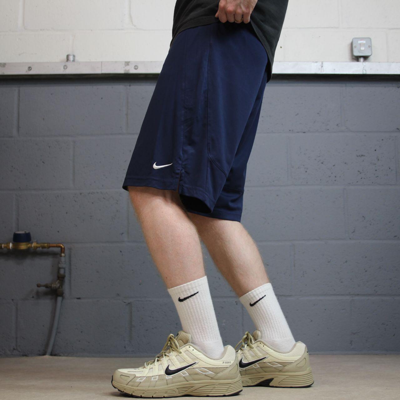 Nike sports shorts y2k navy Dri-Fit loose floaty summer gym shorts
