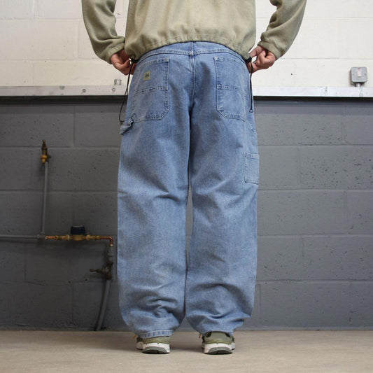 Y2k Lee carpenter jeans workwear W38L30 blue denim skater 90s style carpenters