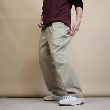 Beige Dickies 874 pants W42L29 loose twill chino style skater pants