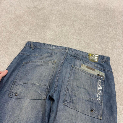 Y2K Ecko Unltd jeans straight leg blue Slim straight fit denim skater style pants