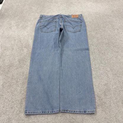 Levi’s 505 jeans Y2K blue denim straight leg 2000s style pants red tab logo