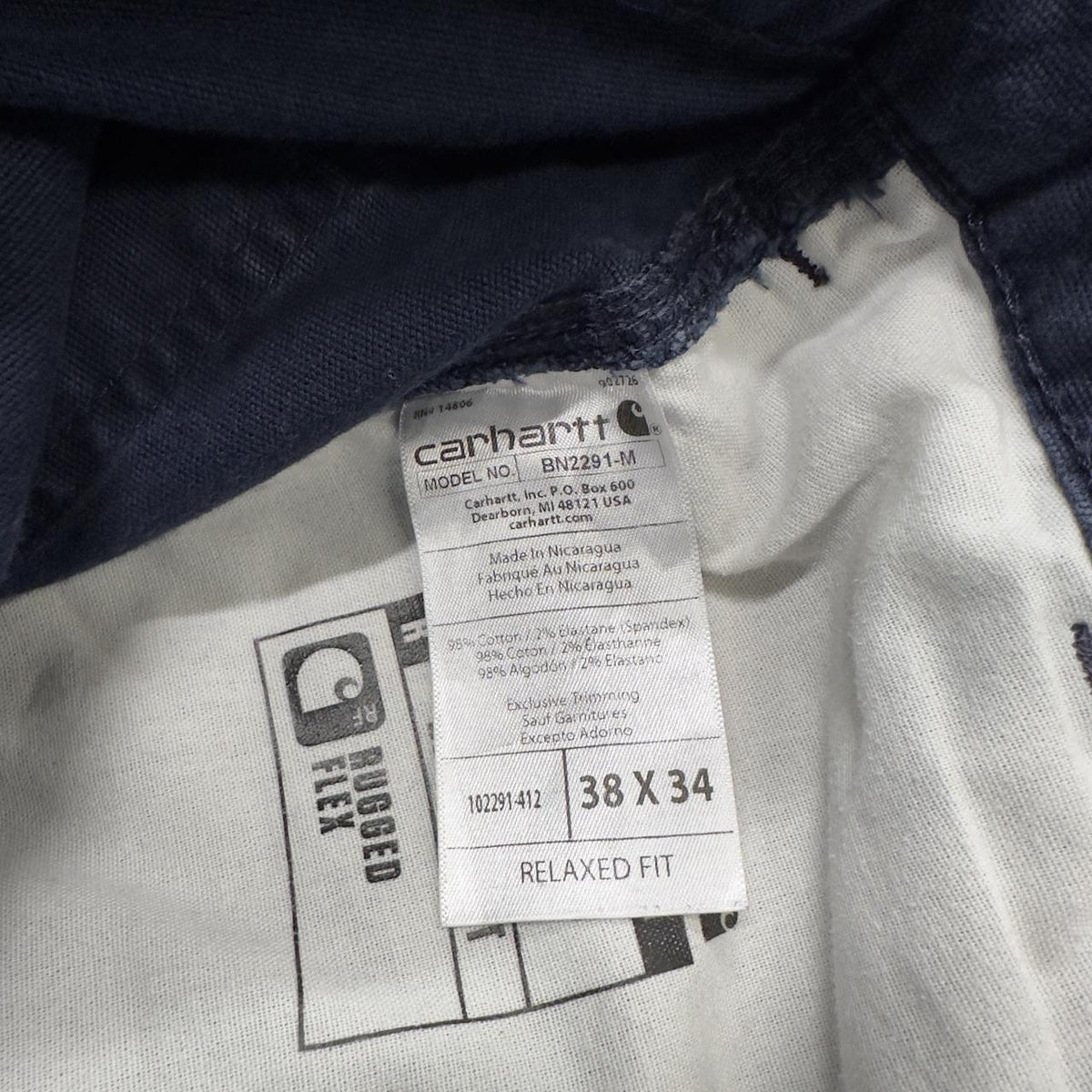 Carhartt carpenter pants relaxed y2k navy Straight leg skater style workwear pants
