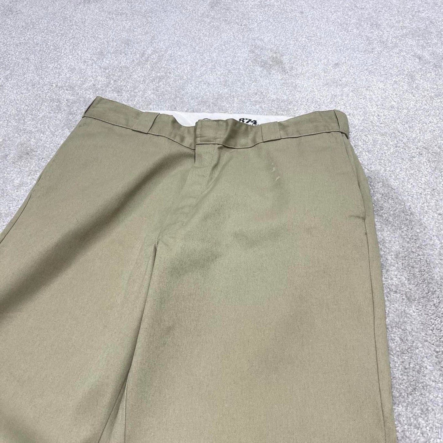 Beige Dickies 874 pants W38L32 loose original fit twill chino style skater pants