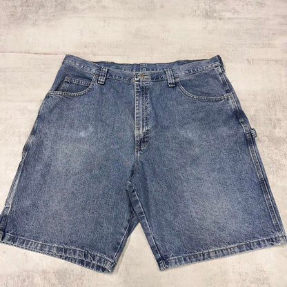 Mens baggy Wrangler carpenter jorts W40 Loose long denim skate shorts