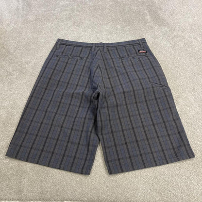 Dickies checkered chino shorts carpenter grey Chino skater / surf check shorts loose fit