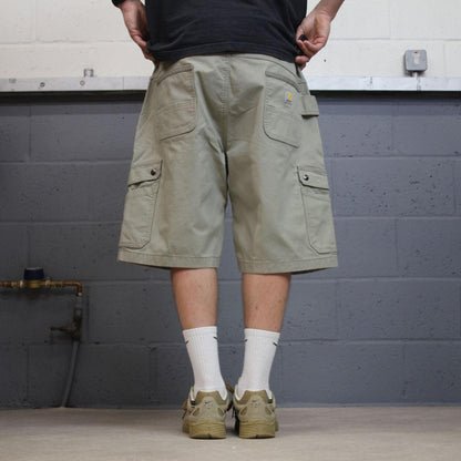 Carhartt baggy cargo shorts grey Relaxed fit skater style summer work shorts