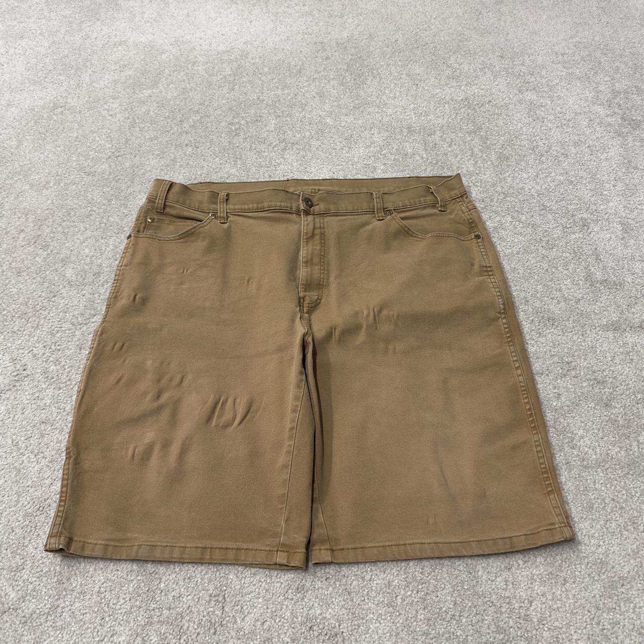 Dickies carpenter shorts y2k cargo tan Loose canvas skate style cargo shorts