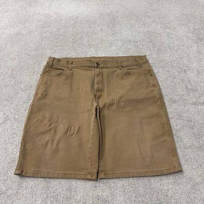 Dickies carpenter shorts y2k cargo tan Loose canvas skate style cargo shorts